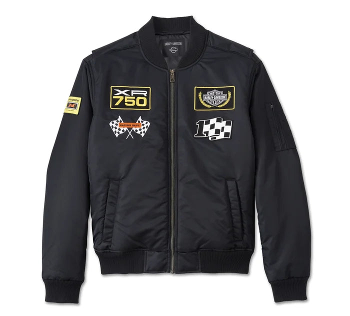 HARLEY DAVIDSON Giacca bomber At the Crank da uomo Harley Black