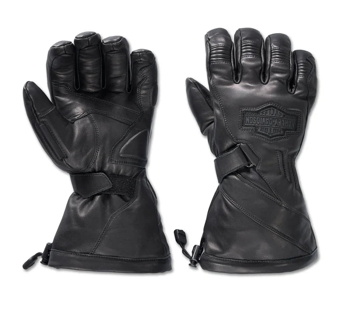 Harley Davidson Handschuhe Gauntlet Circuit II in wasserdichtem Leder, – americanclanshop
