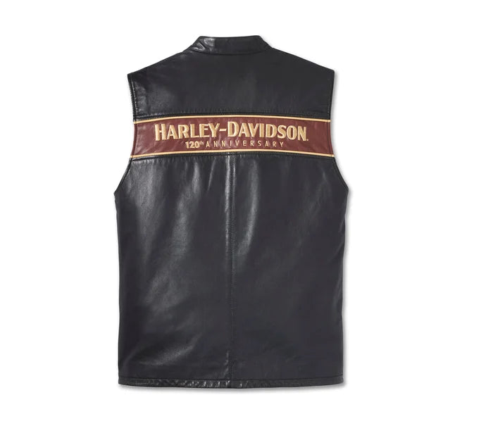 Gilet da uomo in pelle nera gilet