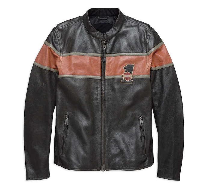 Harley Davidson Leather jacket Victory Lane Men's Omegled Men Ce