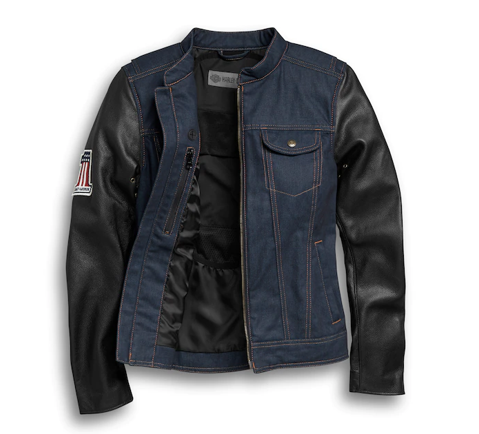 Harley jean jacket deals