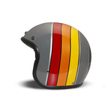 Harley Davidson (DMD product) Vintage Jet Curve Motorcycle helmet - Gray yellow orange red REF.1JTS300CV