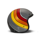 Harley Davidson (DMD product) Vintage Jet Curve Motorcycle helmet - Gray yellow orange red REF.1JTS300CV