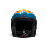 HARLEY DAVIDSON (PRODOTTO DMD) Casco Jet Cafe Racer DMD RETRO Lollipop Blu Lucido REF.1JTS31000LP