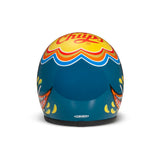 HARLEY DAVIDSON (PRODOTTO DMD) Casco Jet Cafe Racer DMD RETRO Lollipop Blu Lucido REF.1JTS31000LP