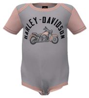 Harley Davidson Harley -Davidson® Pack de 2 Coste Coste Colorblock Girl - Gris / Rose Réf.