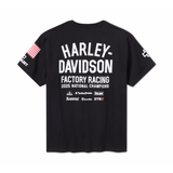 Camiseta HARLEY DAVIDSON Harley-Davidson® Factory Racing Team #1 – Negra REF. 96780-26VM