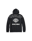 Harley davidson Felpa zip-up con cappuccio Screamin' Eagle da uomo - Black Beauty ref 96011-24VM