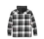 Harley Davidson jacket jacket with hoods traveler - plaid - harley black and blackned pearl ref.96134-25vm