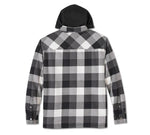 Harley Davidson jacket jacket with hoods traveler - plaid - harley black and blackned pearl ref.96134-25vm