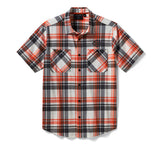 Camisa de cuadros hombre HARLEY DAVIDSON H-D TECH COOLMAX - Cuadros - Naranja Asfalto y Harley REF.96200-26VM