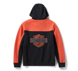 HARLEY DAVIDSON Sudadera con capucha y cremallera completa H-D Essential Color Block para hombre REF.