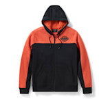 HARLEY DAVIDSON Sudadera con capucha y cremallera completa H-D Essential Color Block para hombre REF.