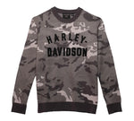 HARLEY DAVIDSON Maglione mimetico Staple da uomo - Camo - Grigio Codice articolo: 96310-23VM