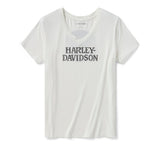 Camiseta HARLEY DAVIDSON Mujer Willie G Skull Bling - Cloud Dancer REF.96332-26VW