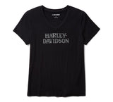 Camiseta Mujer HARLEY DAVIDSON Willie G Skull Bling - Harley Negro REF.96333-26VW