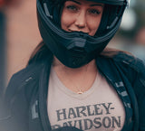 Camiseta de V Mujer HARLEY DAVIDSON Willie G Skull Bling - Nostalgia Rose REF.96334-26VW