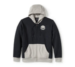 Harley Davidson with hooded and hinge sweater Willie G Skull in colorblock style ref.96360-25vm