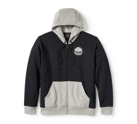 Harley Davidson with hooded and hinge sweater Willie G Skull in colorblock style ref.96360-25vm