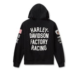 HARLEY DAVIDSON Felpa con cappuccio Factory Racing - Harley Black REF.96369-26VX
