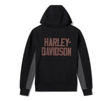 HARLEY DAVIDSON Men's H-D Essential Full Zip Hoodie - Colorblock - Harley Black & Asphalt REF.96422-26VM