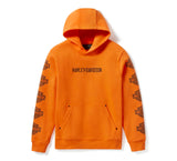 HARLEY DAVIDSON Felpa pullover Essential Bar & Shield da uomo - Harley Orange REF. 96713-25VM