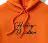 HARLEY DAVIDSON Felpa pullover con cappuccio Essential Bling da donna - Harley Orange REF.96749-25VW