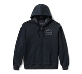 Harley-Davidson®  Felpa zippata con cappuccio Plaid Lined – Black 96783-25VM REF.96783-25VM