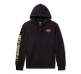 HARLEY DAVIDSON H-D Route 66 Jubiläums-Fleece-Hoodie mit durchgehendem Reißverschluss REF.96806-26VX