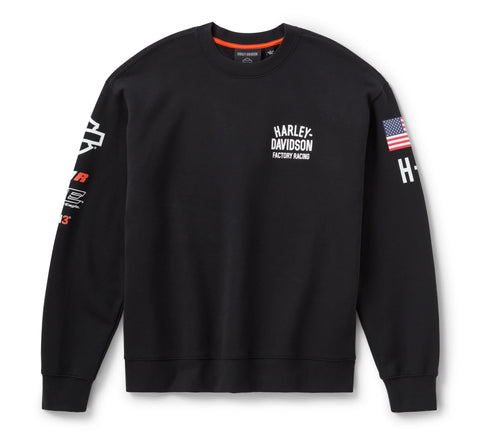 Harley-Davidson® Felpa girocollo unisex Factory Racing TeamREF. 96860-25VX