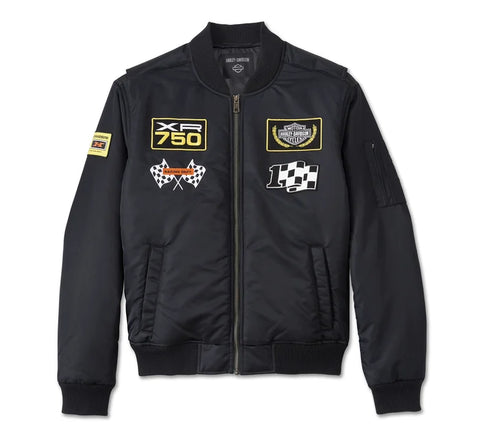 Harley Davidson bomber jacket at the crank men - Harley Black. Ref.97450-24vm