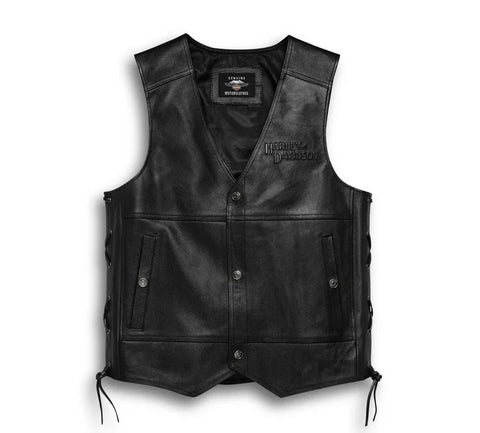 Harley Davidson leather vest Tradition II as a man Ref. 98024-18vm