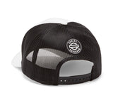 HARLEY DAVIDSON Cappellino da camionista regolabile con logo color-block - Cloud Dancer REF.99401-26VX
