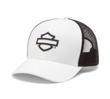 HARLEY DAVIDSON Cappellino da camionista regolabile con logo color-block - Cloud Dancer REF.99401-26VX