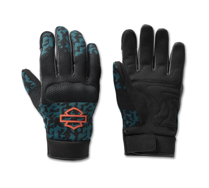 harley davidson handschuhe xl Harley Davidson Handschuhe Dyna Strick-Netz Camo Medeitraneo 98137-23VM