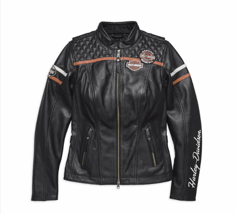 Harley-Davidson giacca donna in pelle Miss Enthusiast ref. 98030-18EW